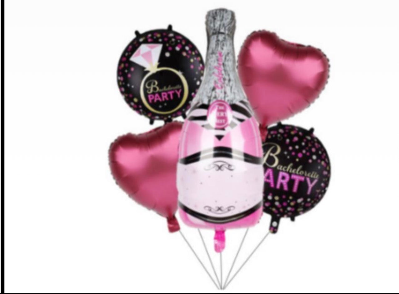 5 pcs Bachelorette Foil Balloon set