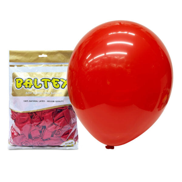 100pcs 12″ 2.8g Baltex Red Latex Balloon