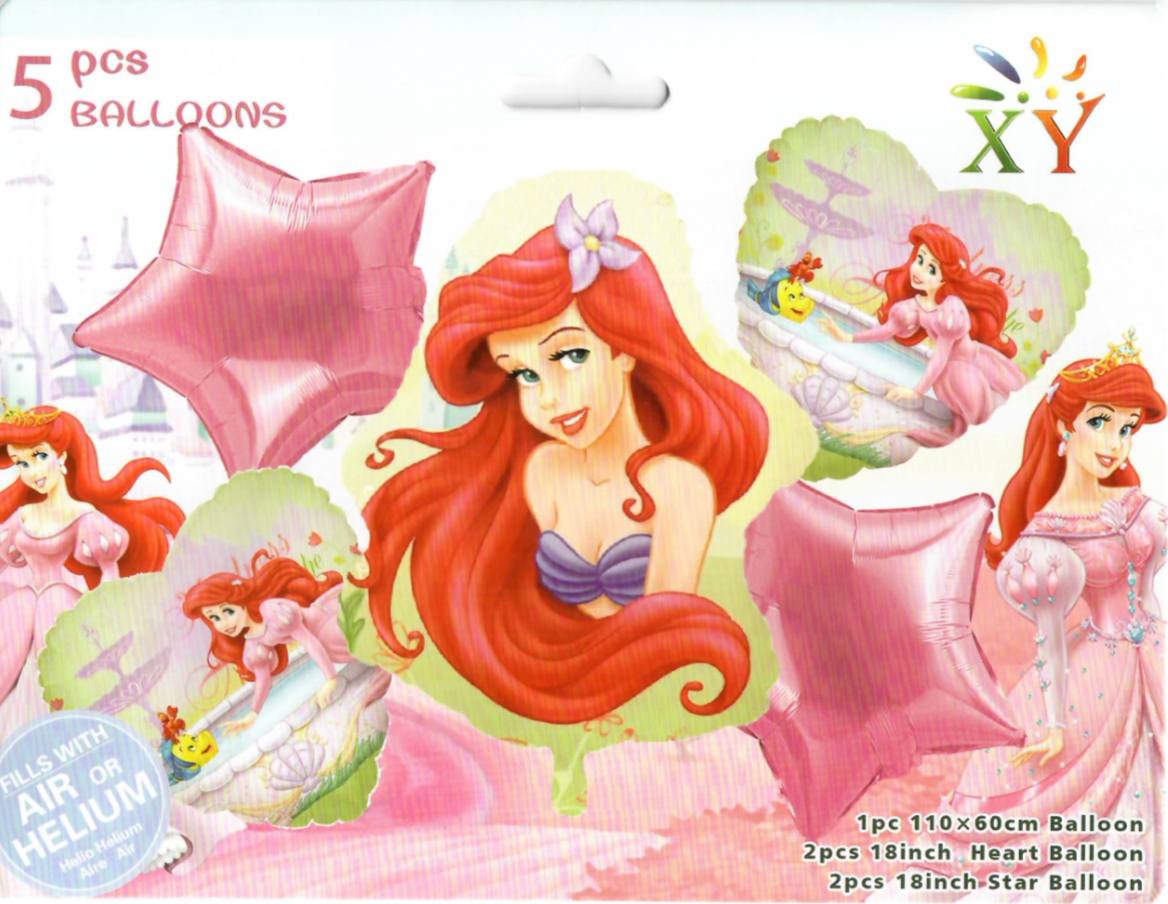 5pcs Arial Foil Balloon Set