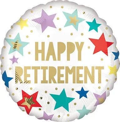18" Happy Retirement Foil Balloons