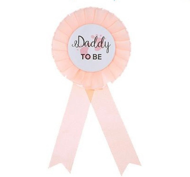 Light Pink Daddy To Be Badge