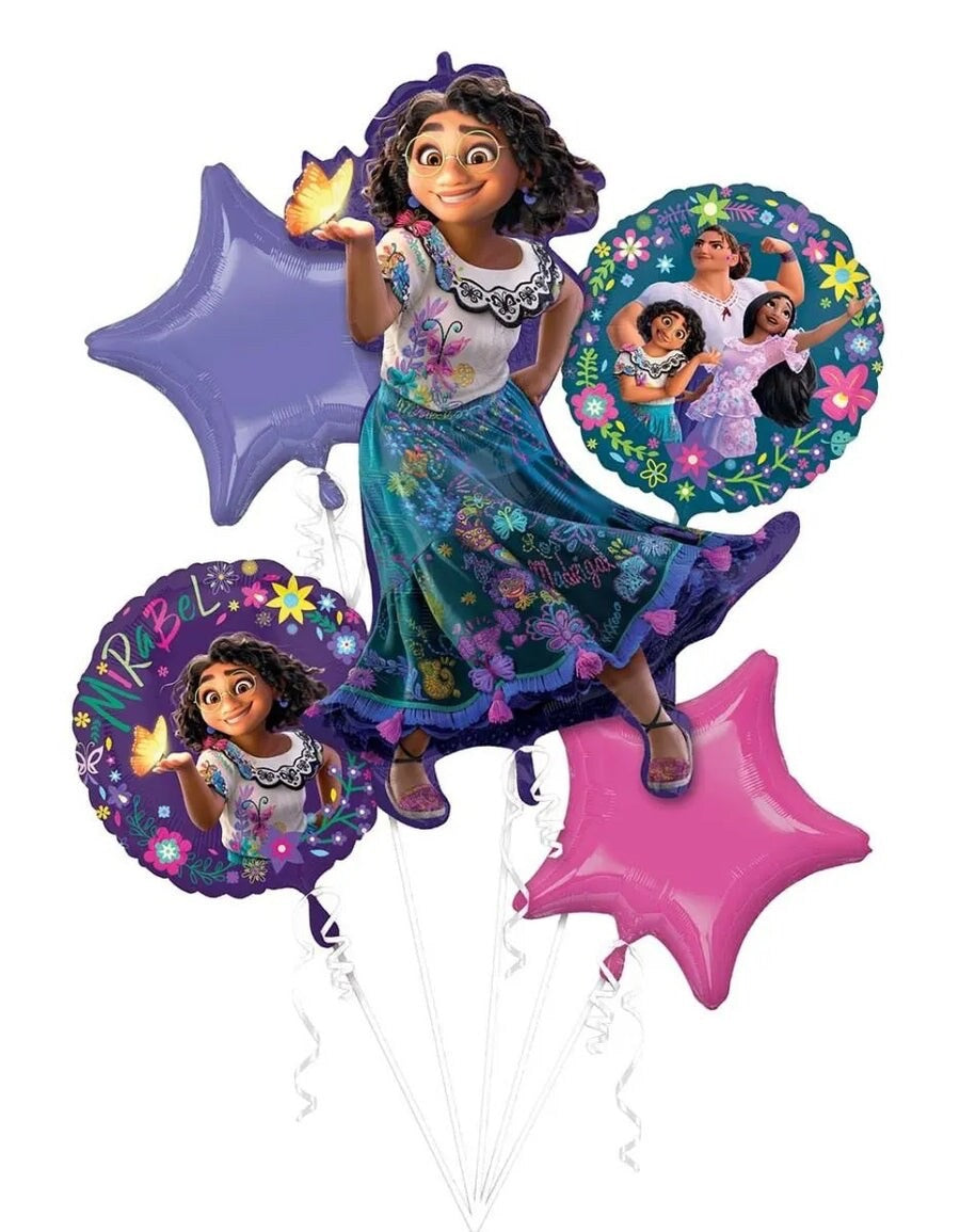 5 pcs Encanto Foil Balloon set