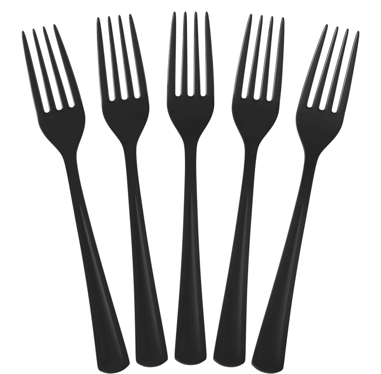 Black Plastic Forks