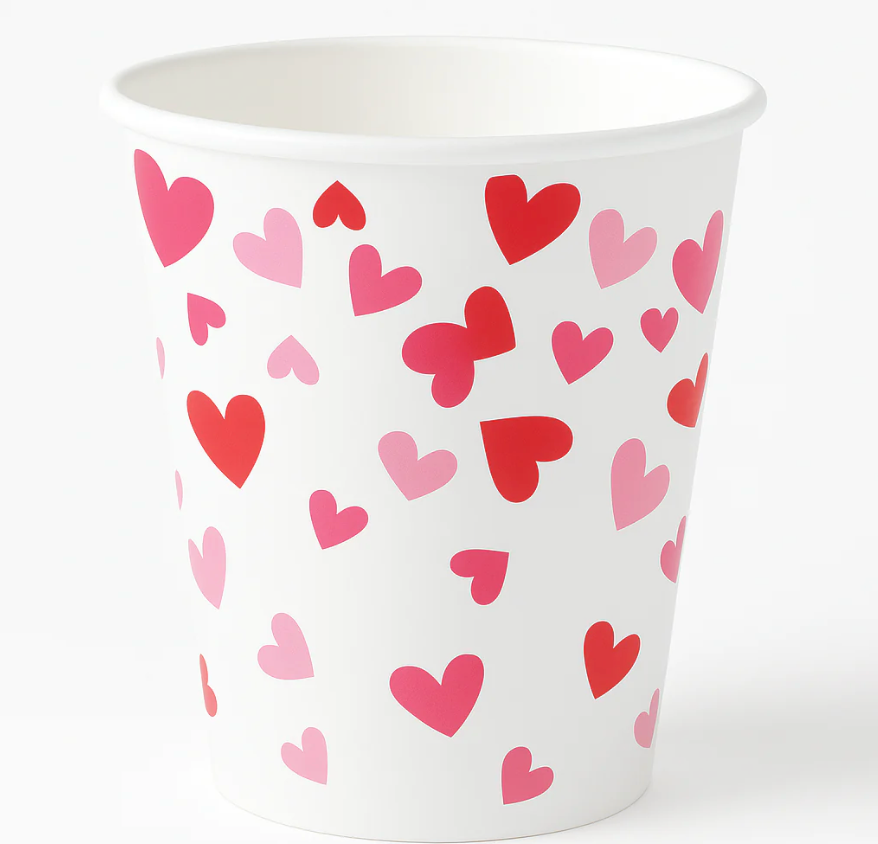 Cross My Heart Valentines Day Paper Cup