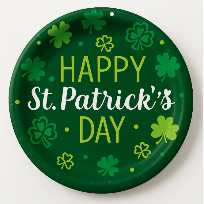 Happy St. Patrick's Day Paper Plates