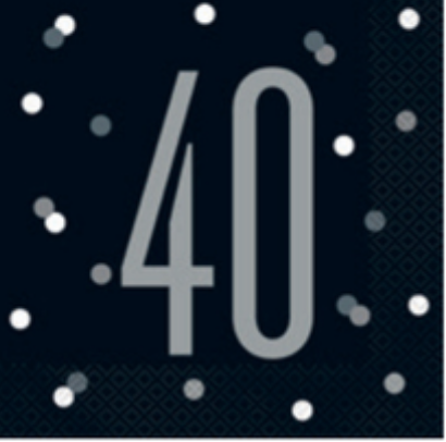 40th Birthday Luncheon Napkin