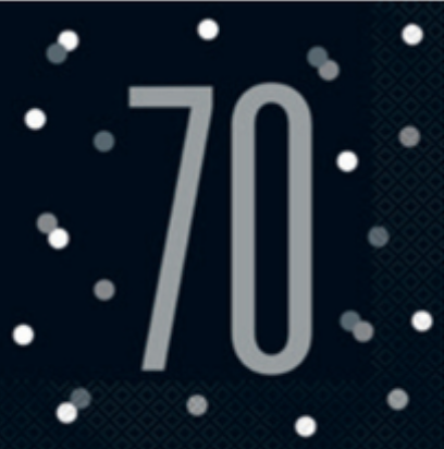 70th Birthday Luncheon Napkin