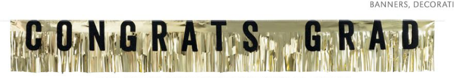 Congrats Grad fringe Banner