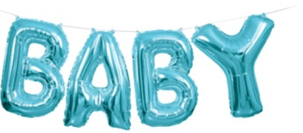 Blue Baby Foil Banner