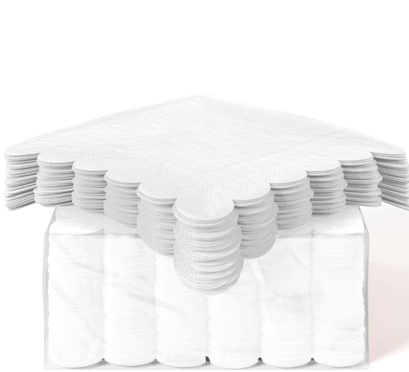 White Scallop Napkins