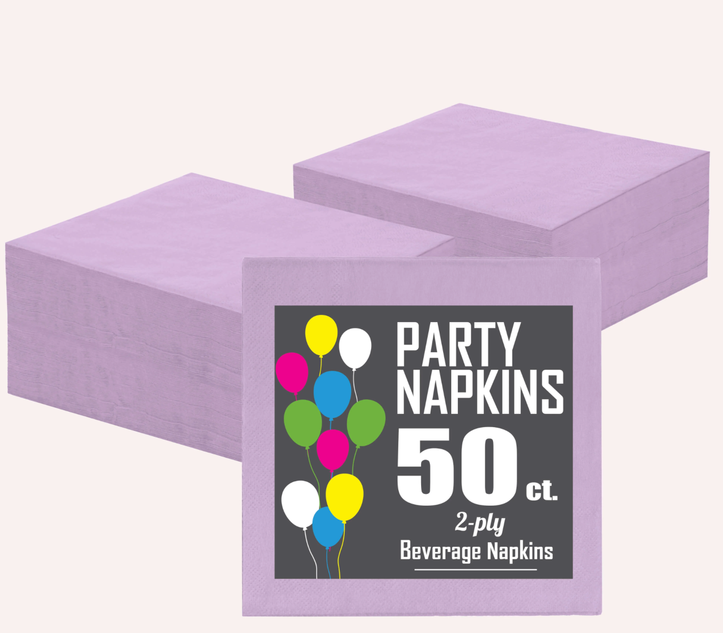 Lavender Beverage Napkins