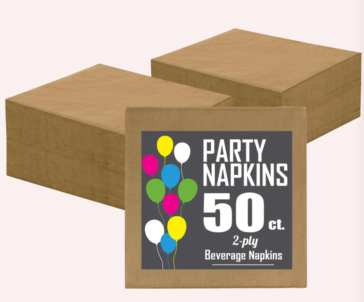 Gold Beverage Napkins