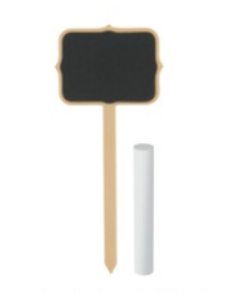 4Ct Chalk Board food sign pick