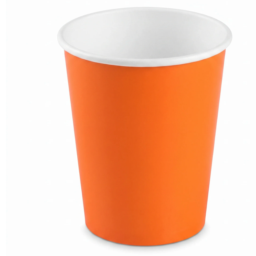 20ct Orange 9oz Paper Cup