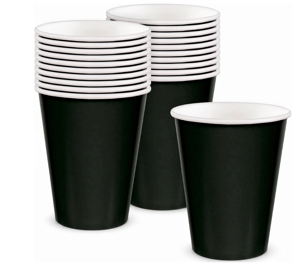 20ct Black 9oz Paper Cup