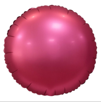 Matt Red Round Foil Balloon