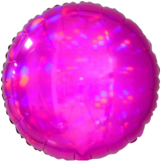 Holographic Pink Foil Balloon