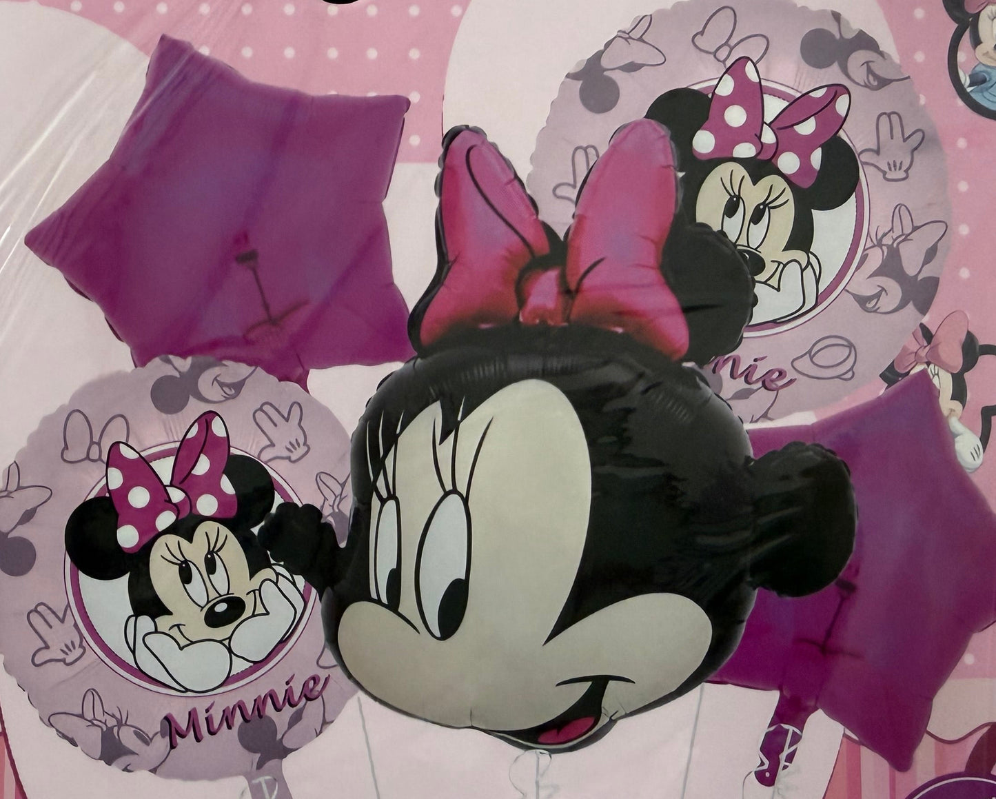 5 pcs Minnie Mouse Foil Balloon Set