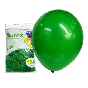 12" Green Latex Helium Balloon for Pickup