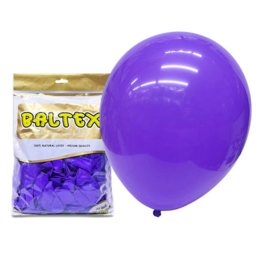 100pcs 12″ 2.8g Baltex  Purple Latex Balloon