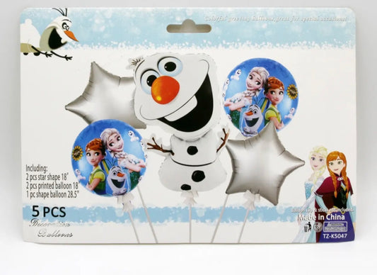 5pcs Olaf Frozen Foil Balloon