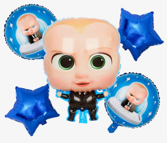 5pcs Boss Baby Foil Balloon