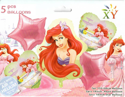 5pcs Arial Foil Balloon Set