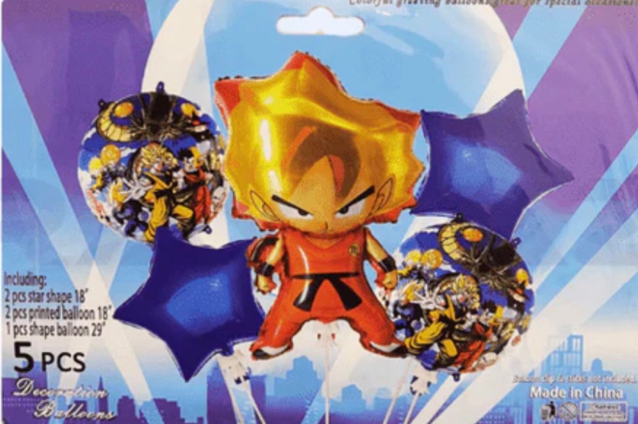 5pcs Dragon Ball Foil Balloon