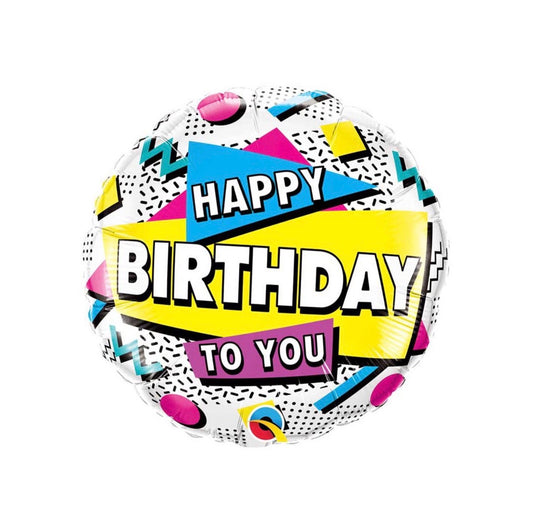 18" Happy Birthday Foil Balloon