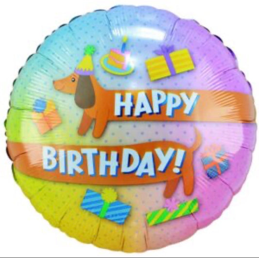 18" Happy Birthday Foil Balloon