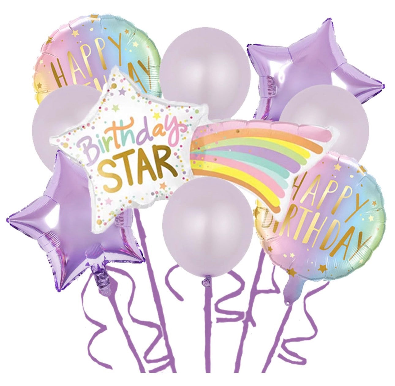 9pcs Birthday Star Set