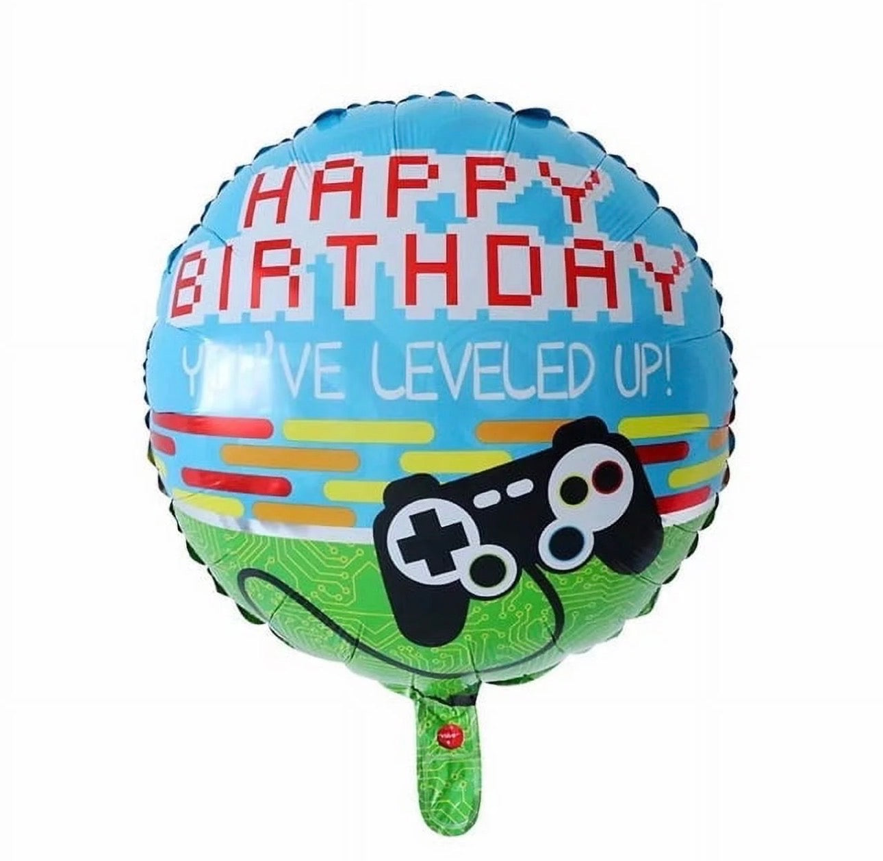 18" Happy Birthday Leveled up Foil Balloon