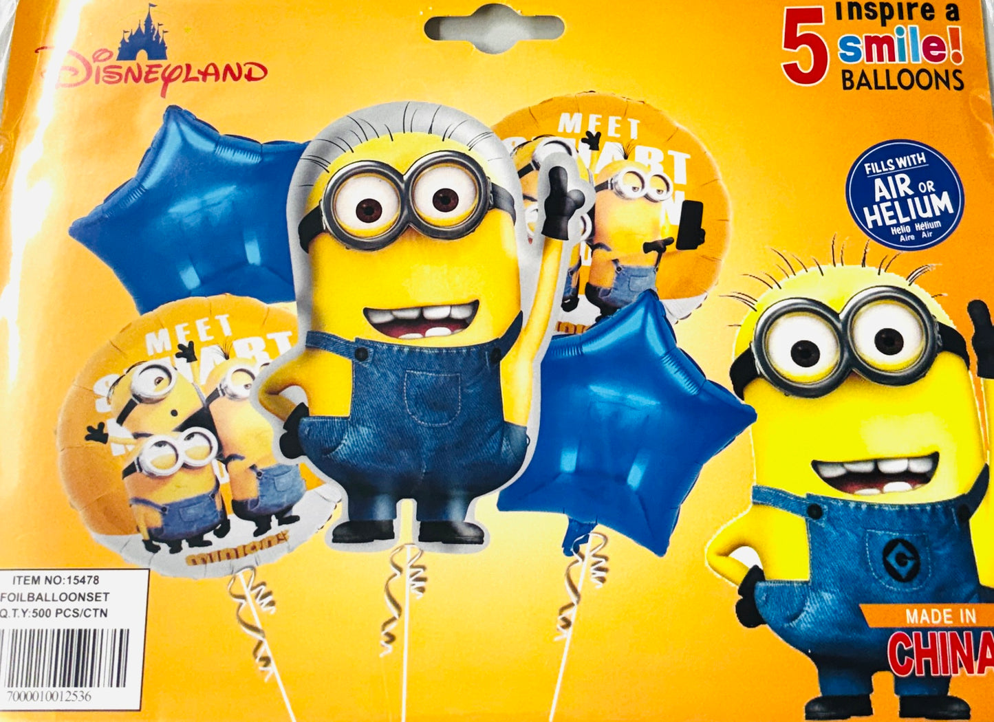 5pcs Minions Balloon Set