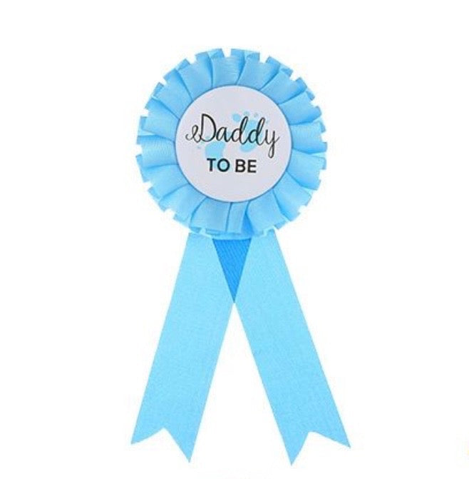 Light Blue Daddy To Be Badge