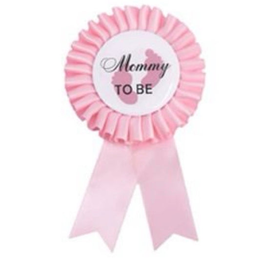 Pink Mommy To Be Badge