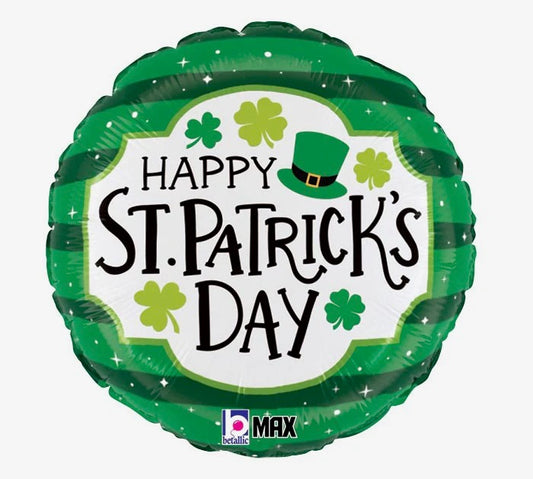 Happy St.Patricks Day 18" Foil Balloon