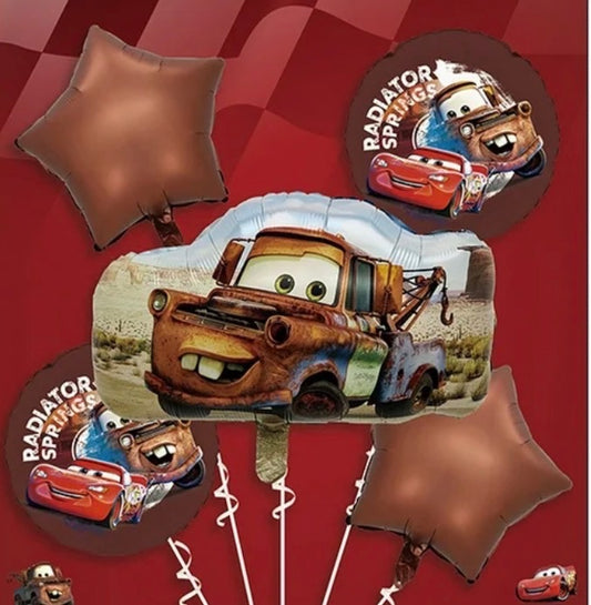 5 pcs Mater from Cars Foil Balloon set