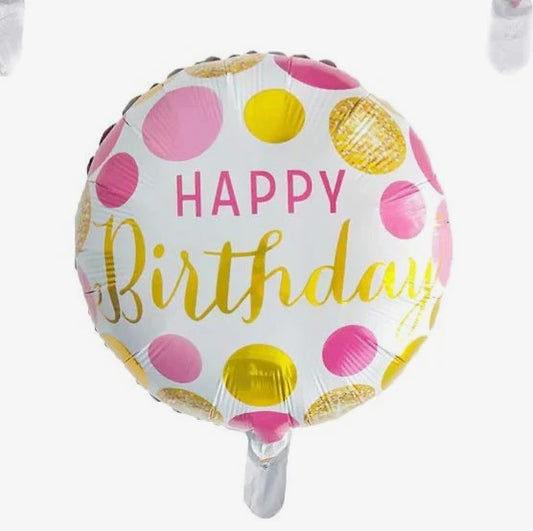 18" Round Happy Birthday Foil Balloon