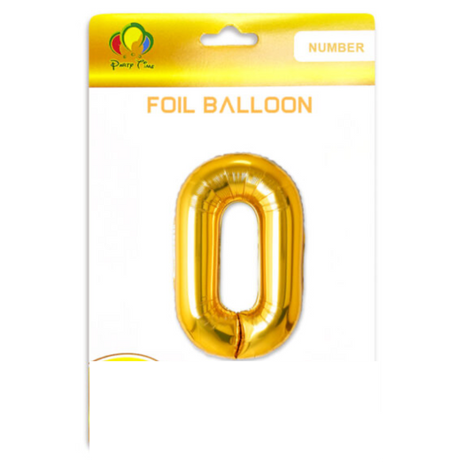 40'' Number Foil Balloon Gold