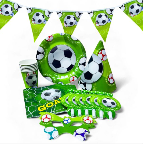 Football Party Packs Disposable Tableware Sets – Party Supplies
