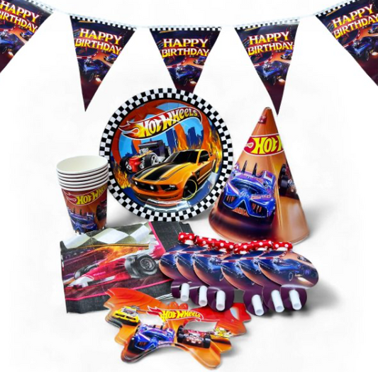 Hot Wheels Party Packs Disposable Tableware Sets – Party Supplies