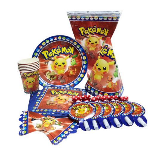 Pokémon Party Pack Disposable Tableware Sets – Party Supplies