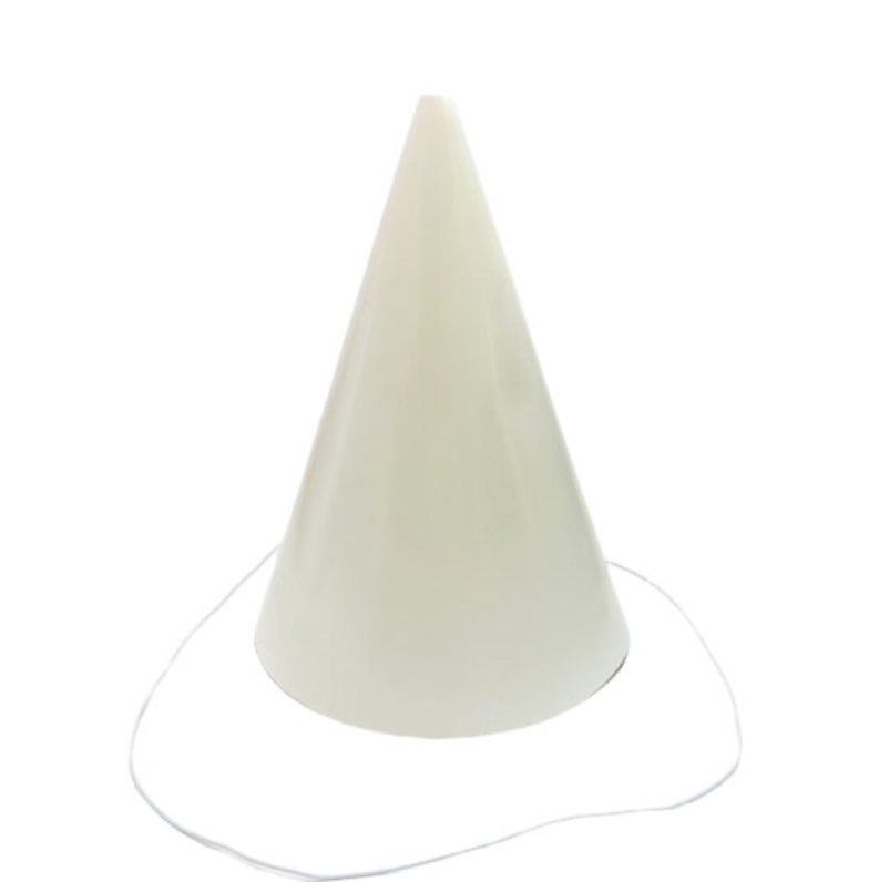 Pack of 6ps Party Hats Birthday Party Favors, White