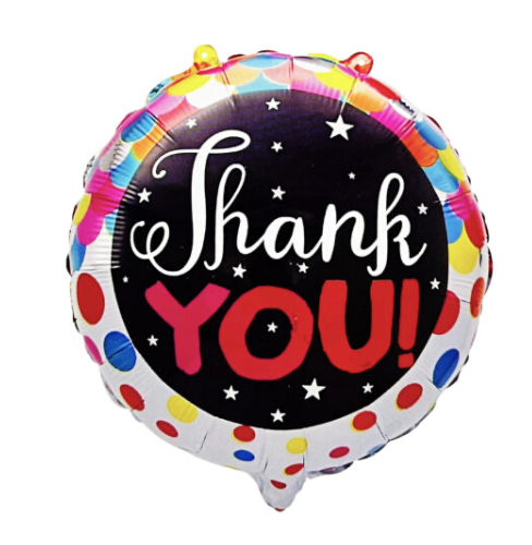 1pcs 18 Round Thank you Foil Balloon
