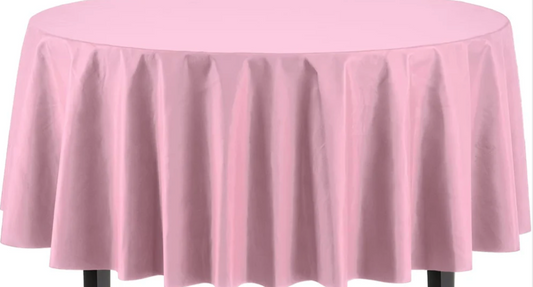 Round Pink Table Cover