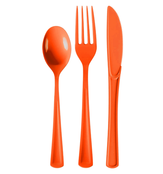 Orange Cutlery Combo