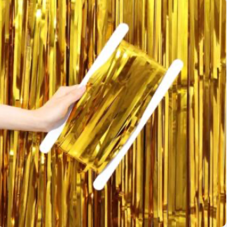 Gold Shiny Foil Fringe