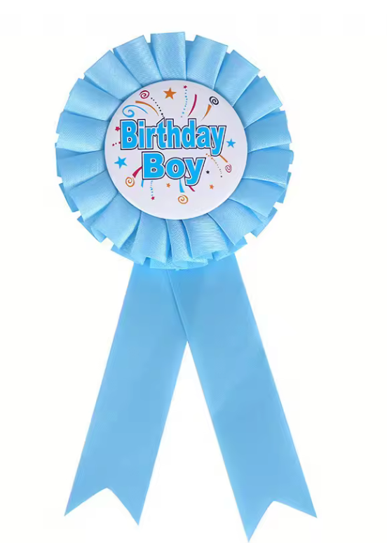 Birthday Boy Light Blue Badge