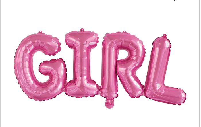 Pink GIRL Foil Balloon