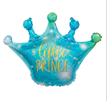 Little Prince Crown Foil Balloon